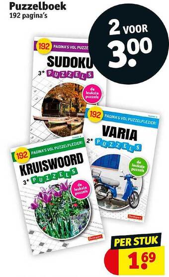 Kruidvat Puzzelboek aanbieding