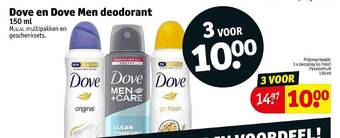Kruidvat Dove en dove men deodorant aanbieding