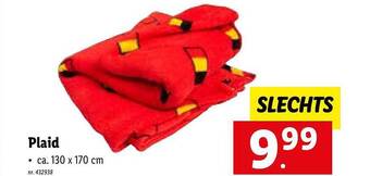 Lidl Plaid aanbieding