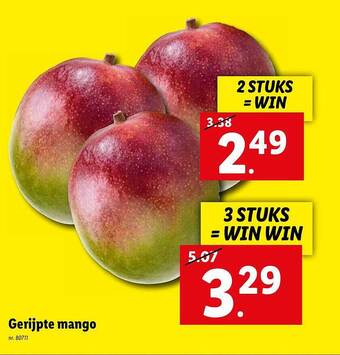 Lidl Gerijpte mango aanbieding