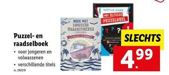 Lidl Puzzel en raadselboek aanbieding