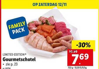 Limited edition gourmetschotel