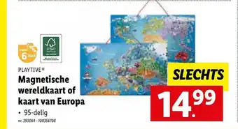 Playtive magnetische wereldkaart of kaart van europa
