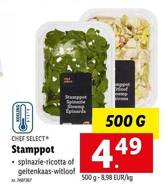 Lidl Chef select stamppot aanbieding