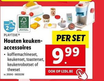 Lidl Playtive houten keukenaccessoires aanbieding