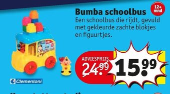 Kruidvat Bumba schoolbus aanbieding