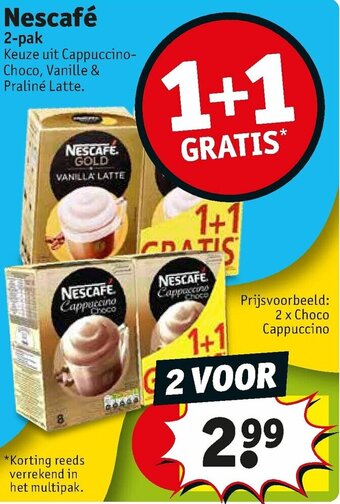 Kruidvat Nescafe 2-pak aanbieding