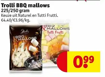 Kruidvat Trolli BBQ mallows 225/250g aanbieding