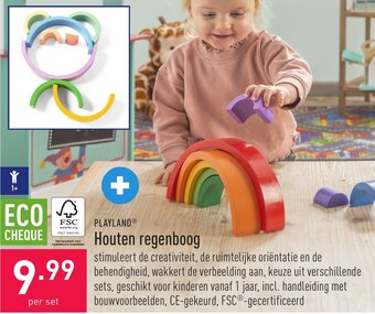 ALDI Playland houten regenboog aanbieding
