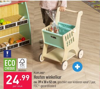 ALDI Playland houten winkelkar aanbieding