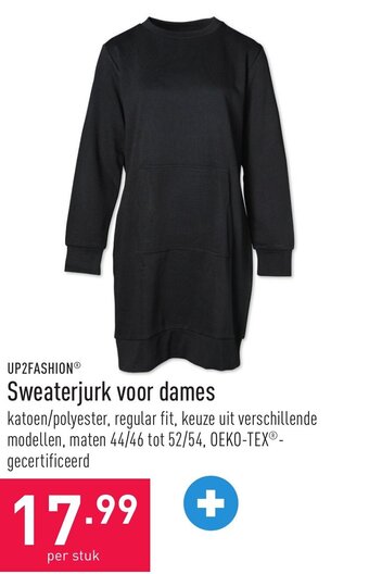 ALDI Up2fashion sweaterjurk voor dames aanbieding