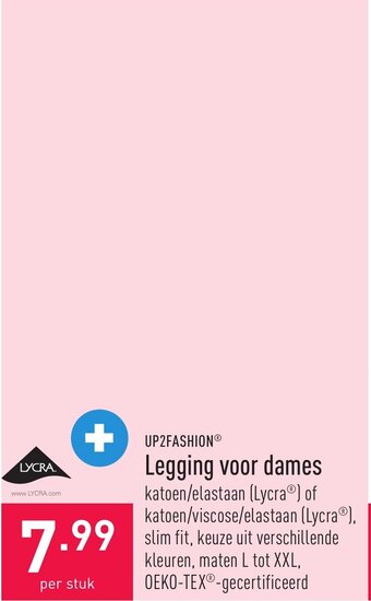 ALDI Up2fashion legging voor dames aanbieding