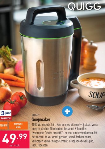 ALDI Quigg soepmaker aanbieding