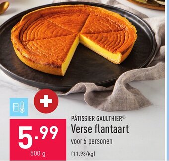 ALDI Patissier gaulthier verse flantaart 500g aanbieding