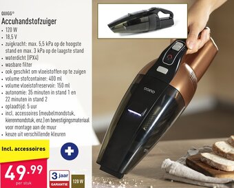 ALDI Quigg accuhandstofzuiger aanbieding