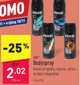 Axe bodyspray 150ml