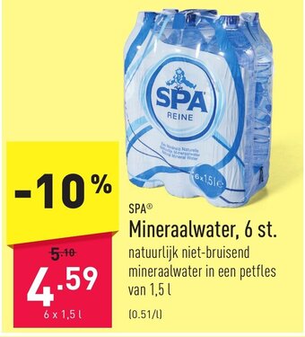 ALDI Spa mineraalwater, 6 st aanbieding