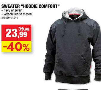 Hubo Sweater "hoodie comfort" aanbieding