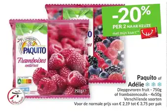 Intermarché Paquito of adelie aanbieding