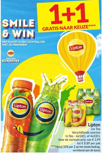 Intermarché Lipton ice tea aanbieding