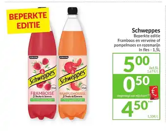 Intermarché Schweppes 1.5l aanbieding