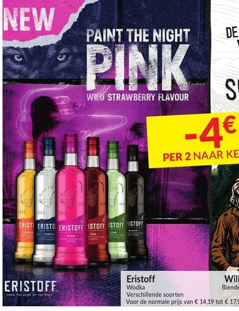 Intermarché Eristoff wodka aanbieding