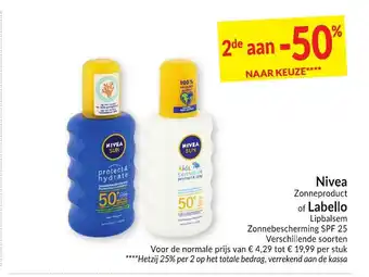 Intermarché Nivea of labello aanbieding