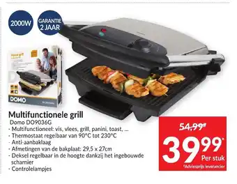 Multifunctionele grill 29.5x27 cm