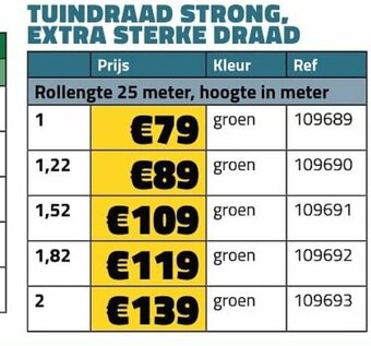 Bouwcenter Frans Vlaeminck Tuindraad strong extra sterke draad aanbieding