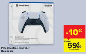 Carrefour Ps5 draadloze controller dualsense aanbieding