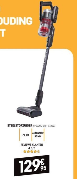Electro Depot Steelstofzuiger cyclonic-S10--972027 aanbieding