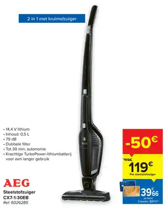 Aeg steelstofzuiger cx7-1-30eb