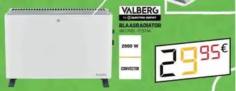 Electro Depot Valberg blaasradiator VAL-CH20-973766 2000W aanbieding