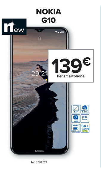 Carrefour Nokia g10 aanbieding