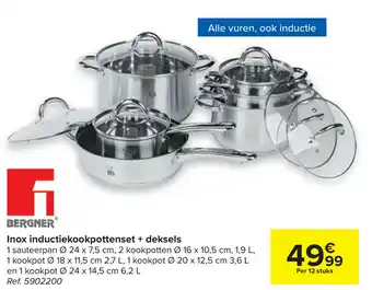 Inbox inductiekookpottenset + deksels