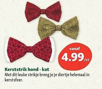 Maxi Zoo Kerststrik hond - kat aanbieding