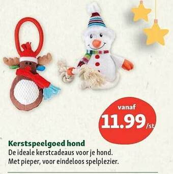 Maxi Zoo Kerstspeelgoed hond aanbieding
