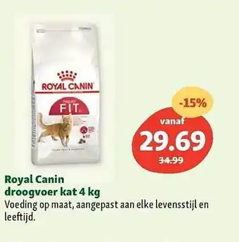 Maxi Zoo Royal canin droogvoer kat 4 kg aanbieding