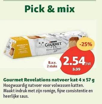 Gourmet revelations natvoer kat 4 x 57 g