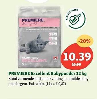 Maxi Zoo Premiere excellent babypoeder 12 kg aanbieding