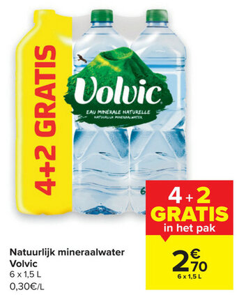 Natuurlijk mineraalwater volvic