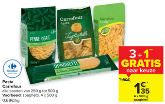 Carrefour Pasta 500g aanbieding