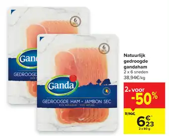 Carrefour Natuurlijk gedroogde gandaham 80g aanbieding