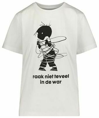 HEMA HEMA Dames T-shirt Jip In De War Wit (wit) aanbieding