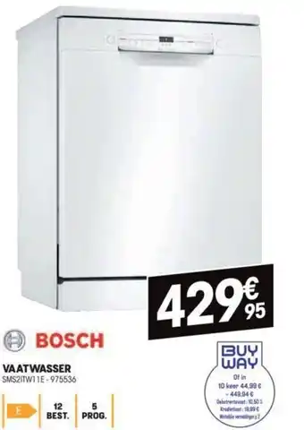Electro Depot Bosch vaatwasser SMS2ITW1 1E-975536 aanbieding