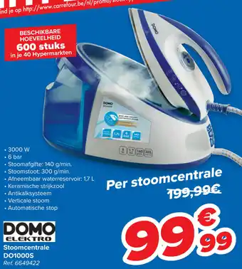 Carrefour Domo stoomcentrale do1000s aanbieding