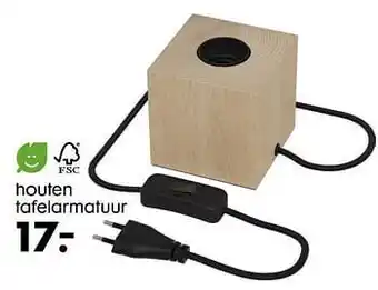 HEMA Houten tafelarmatuur aanbieding