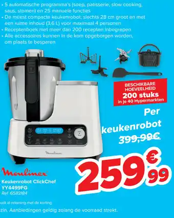 Carrefour Keukenrobot clickchef yy4499fg aanbieding