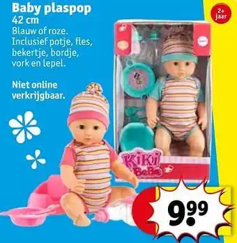 Kruidvat Baby plaspop 42 cm aanbieding