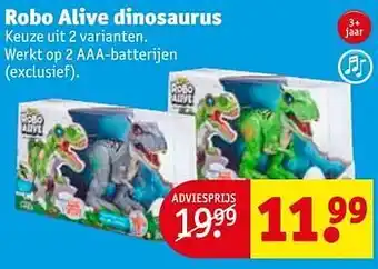 Kruidvat Robo alive dinosaurus aanbieding